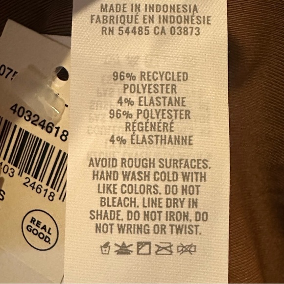 Aerie Crinkle Birthday Scoop Cheekiest One Piece Swimsuit Size Xsmall- Brown NEW - Picture 8 of 9